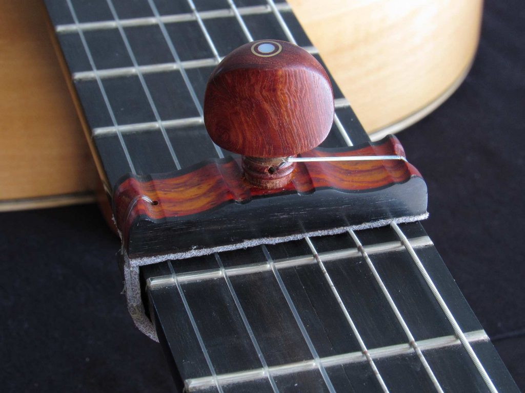Cejilla flamenca de Cocobolo y Ébano
