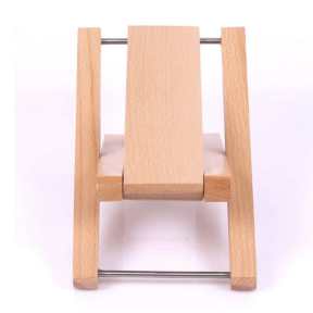 Wooden footrest stool