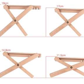 Wooden footrest stool